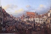 Bernardo Bellotto View of Cracow Suburb leading to the Castle Square France oil painting artist